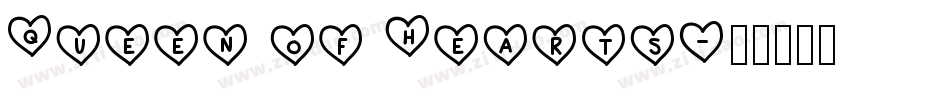 Queen of Hearts字体转换